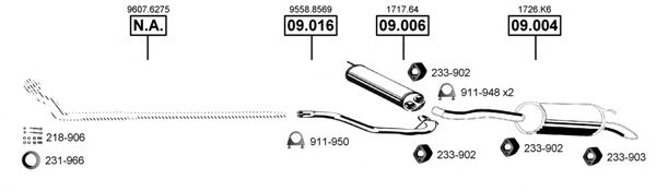 CI090410 ASMET Exhaust System Exhaust System