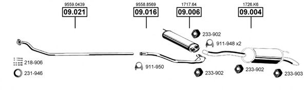 CI090460 ASMET Exhaust System Exhaust System