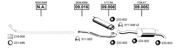 CI090505 ASMET Exhaust System Exhaust System