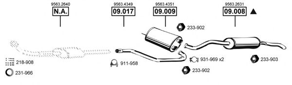 CI090540 ASMET Exhaust System Exhaust System