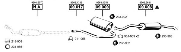 CI090545 ASMET Exhaust System Exhaust System