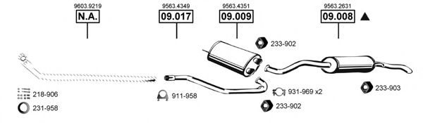 CI090650 ASMET Exhaust System Exhaust System