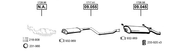 CI092445 ASMET Exhaust System Exhaust System