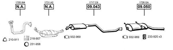 CI092540 ASMET Exhaust System Exhaust System