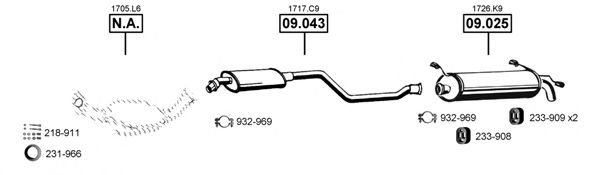 CI092840 ASMET Exhaust System Exhaust System