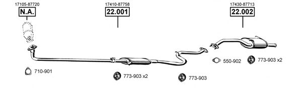 DH220200 ASMET Exhaust System Exhaust System