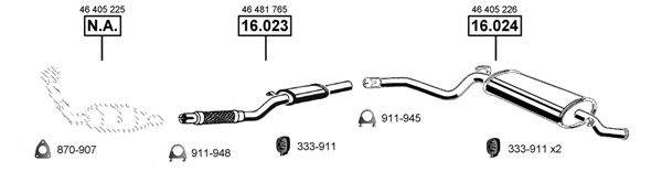 FI160435 ASMET Exhaust System Exhaust System