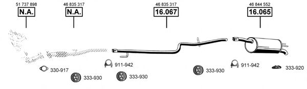FI160800 ASMET Exhaust System Exhaust System