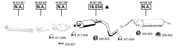 FI163055 ASMET Exhaust System Exhaust System