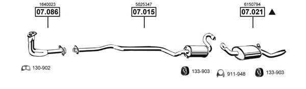 FO070265 ASMET Exhaust System Exhaust System