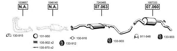 FO070295 ASMET Exhaust System Exhaust System