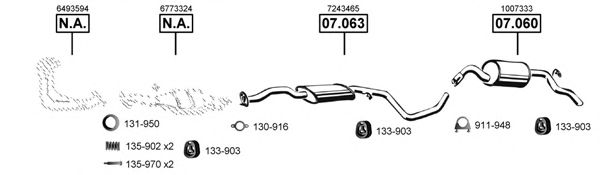 FO070355 ASMET Exhaust System Exhaust System