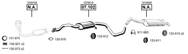 FO070385 ASMET Exhaust System