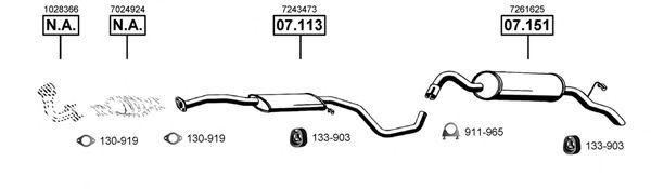FO070480 ASMET Exhaust System Exhaust System