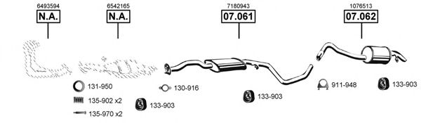 FO070675 ASMET Exhaust System Exhaust System