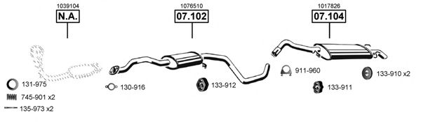 FO070690 ASMET Exhaust System Exhaust System