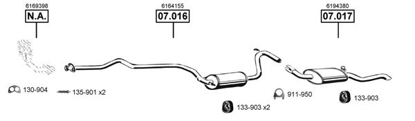 FO070735 ASMET Exhaust System