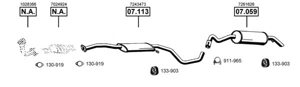 FO070755 ASMET Exhaust System