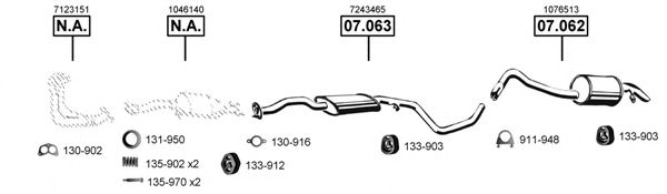 FO070805 ASMET Exhaust System Exhaust System