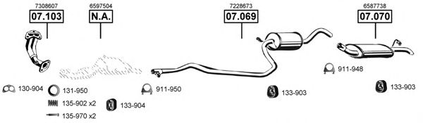 FO071090 ASMET Exhaust System Exhaust System