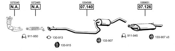 FO071095 ASMET Exhaust System Exhaust System