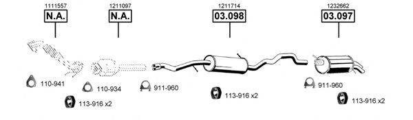 FO073225 ASMET Exhaust System Exhaust System