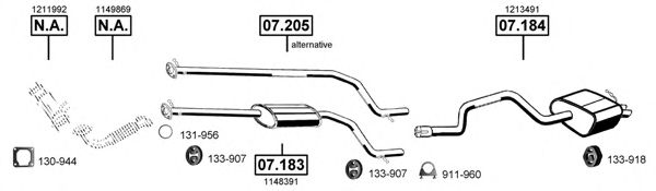 FO073735 ASMET Exhaust System