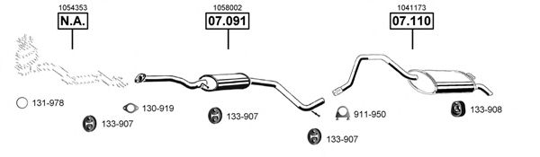 FO073840 ASMET Exhaust System