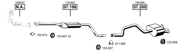 FO073930 ASMET Exhaust System Exhaust System