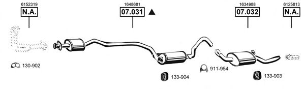FO074065 ASMET Exhaust System Exhaust System