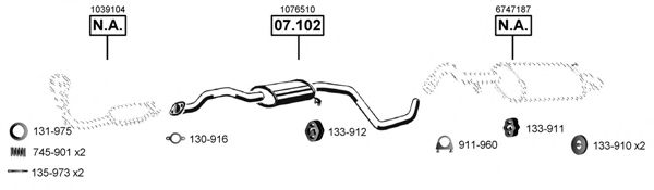 FO074115 ASMET Exhaust System Exhaust System