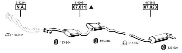 FO074870 ASMET Exhaust System