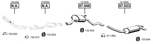 FO074875 ASMET Exhaust System Exhaust System
