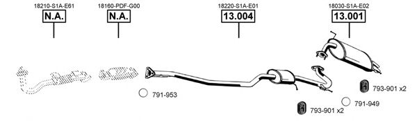 HO130100 ASMET Exhaust System Exhaust System