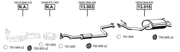 HO130200 ASMET Exhaust System Exhaust System
