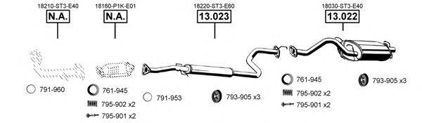HO130450 ASMET Exhaust System
