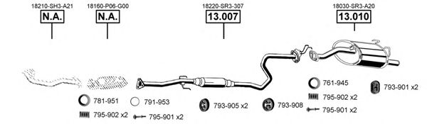 HO130520 ASMET Exhaust System Exhaust System