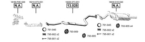 HO130805 ASMET Exhaust System