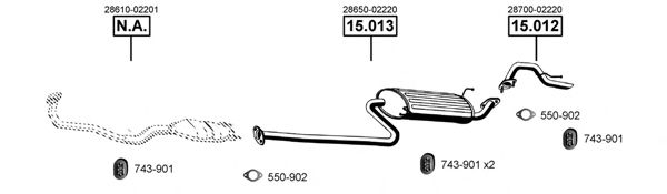 HY150300 ASMET Exhaust System