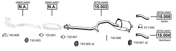 HY150555 ASMET Exhaust System