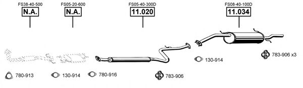 MA110400 ASMET Exhaust System
