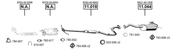 MA110630 ASMET Exhaust System