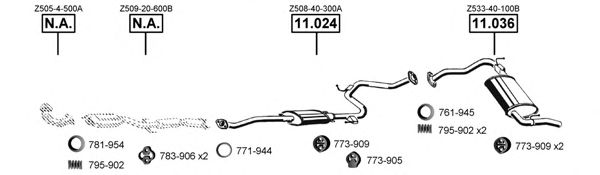 MA110920 ASMET Exhaust System Exhaust System