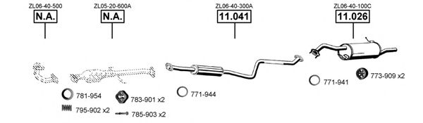 MA111280 ASMET Exhaust System