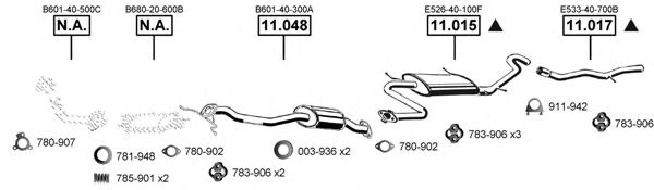 MA111310 ASMET Exhaust System Exhaust System