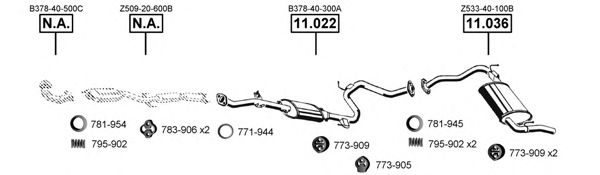 MA111450 ASMET Exhaust System