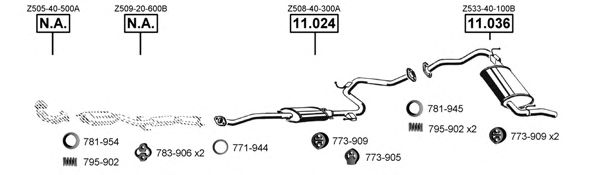 MA111460 ASMET Exhaust System Exhaust System