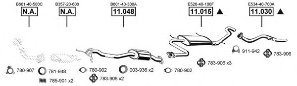 MA111585 ASMET Exhaust System