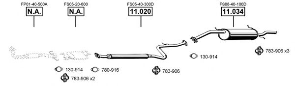MA111945 ASMET Exhaust System