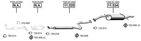 MA112030 ASMET Exhaust System